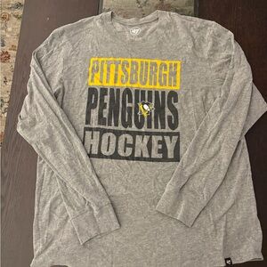 47 Gray Pittsburgh Penguins Long Sleeve Tee
